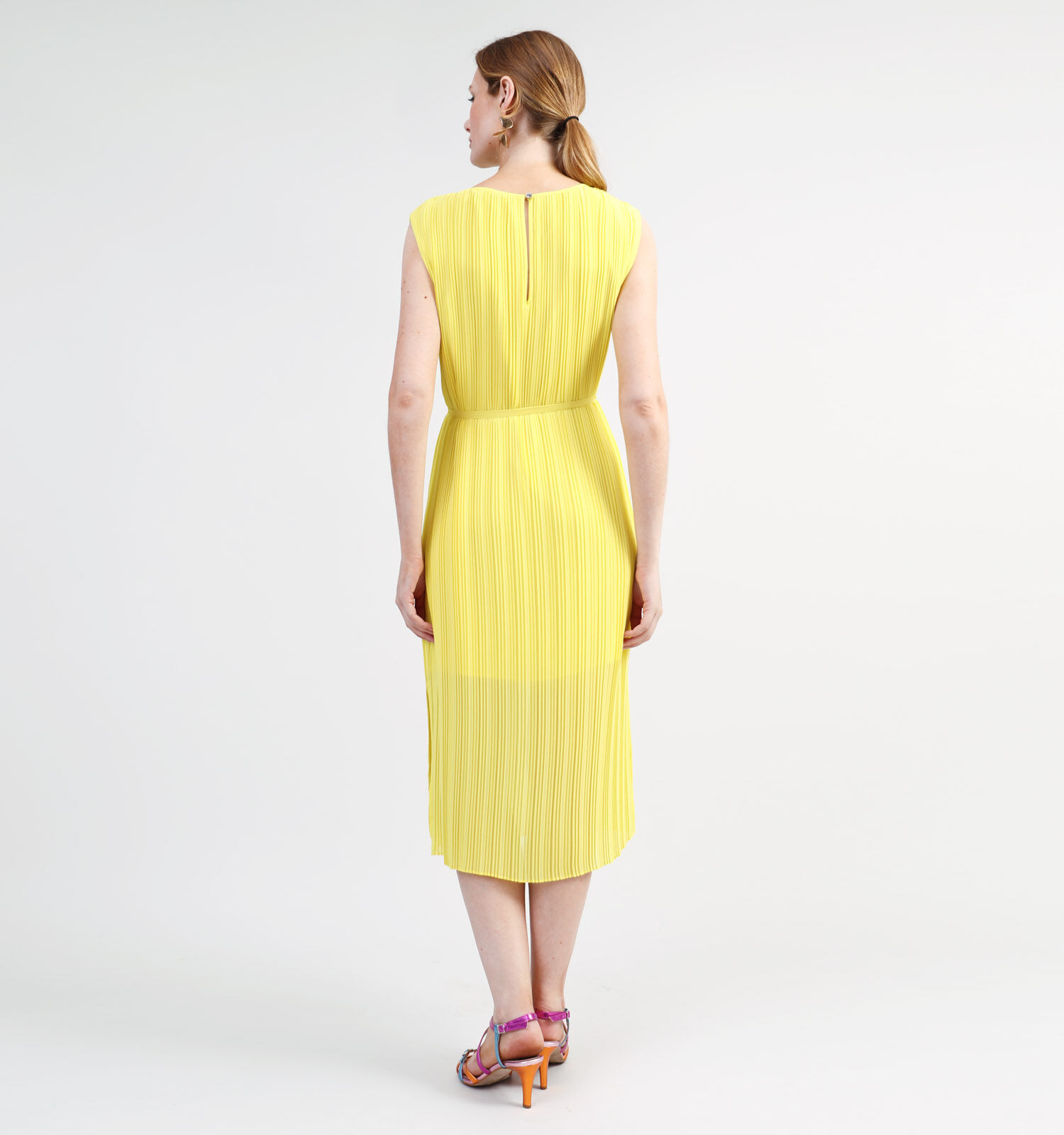 comma Gele Midi jurk Dames Kleedjes Online op TORFS.BE