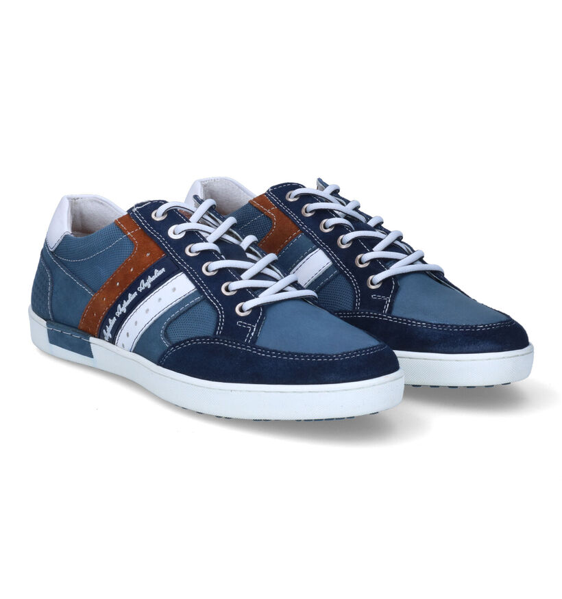 Australian Nothingham Chaussures à lacets en Bleu pour hommes (306708) - pour semelles orthopédiques