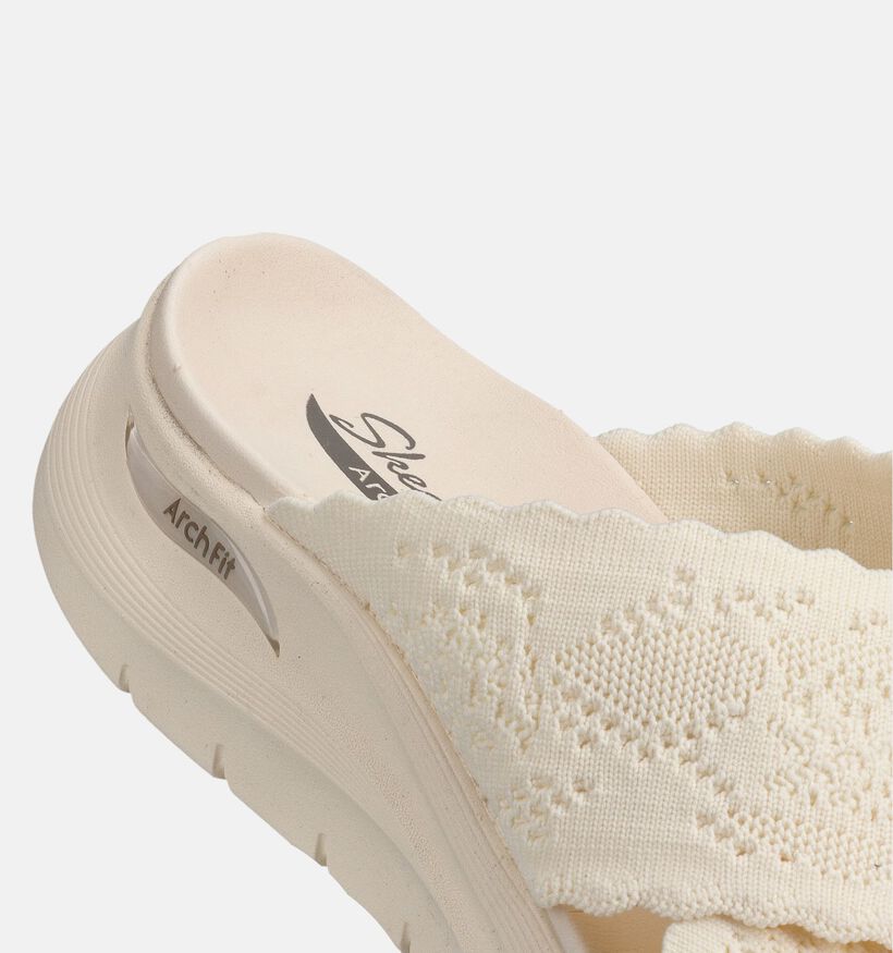 Skechers Arch Fit 2.0 Still The One Nu-pieds en Blanc pour femmes (371271)