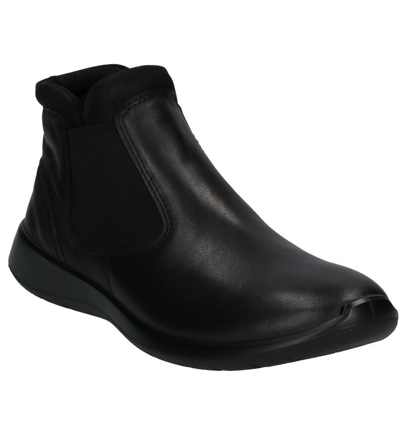 Zwarte Chelsea Boots Ecco Soft 5, , pdp