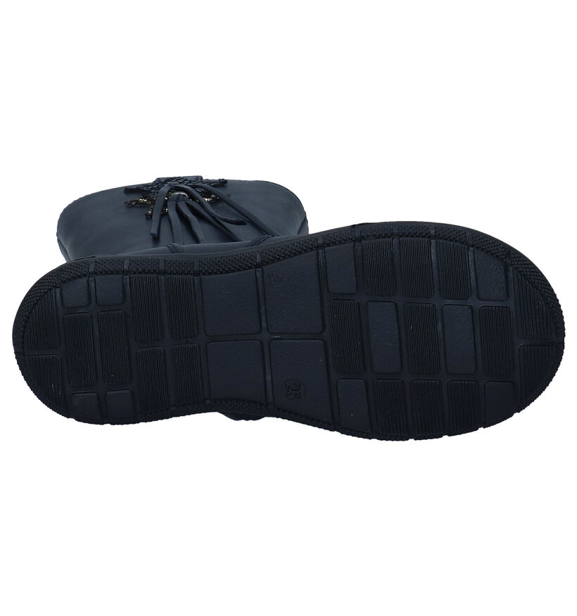 FR by Romagnoli Bottes hautes en Bleu foncé en cuir (296115)