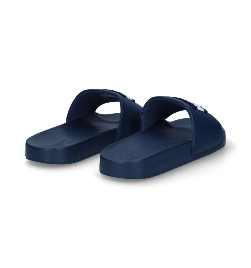 Tommy Hilfiger Towelling Flag Slide Nu-pieds en Bleu en synthétique (300634)