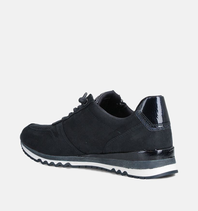 Marco Tozzi Baskets en Bleu fonc&eacute; pour femmes (376535) - pour semelles orthop&eacute;diques