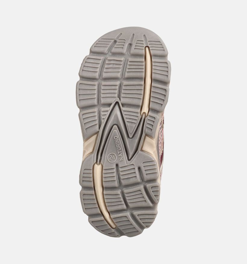 Naturino Wave Baskets basses en Rose pour filles (380171) - pour semelles orthop&eacute;diques