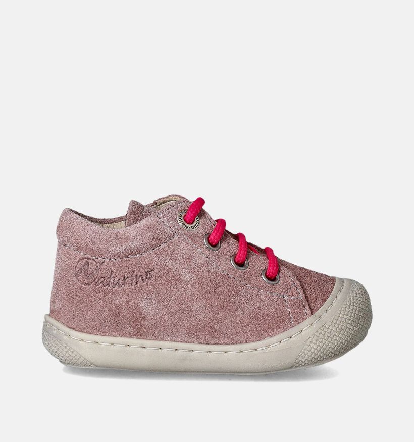 Naturino Cocoon Suede Chaussures pour bébé en Rose pour filles (355311) - pour semelles orthopédiques