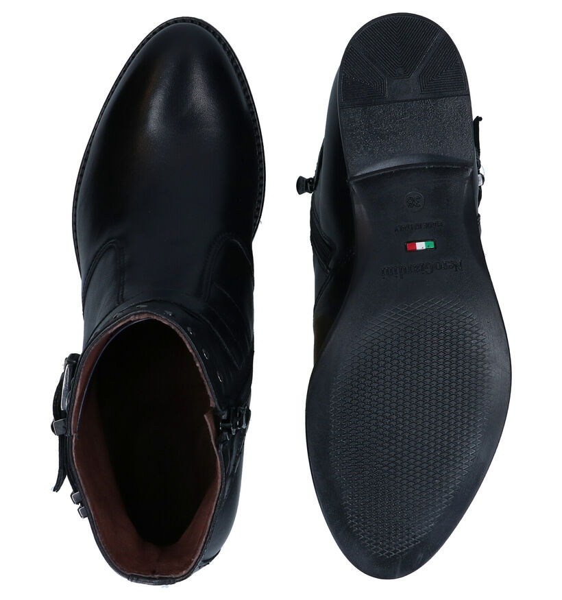 NeroGiardini Bottines plates en Noir en cuir (278990)