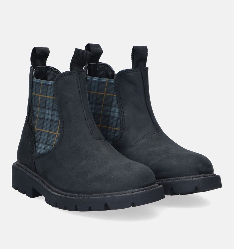 Geox Shaylax Zwarte Chelsea Boots voor jongens (330070) - geschikt voor steunzolen