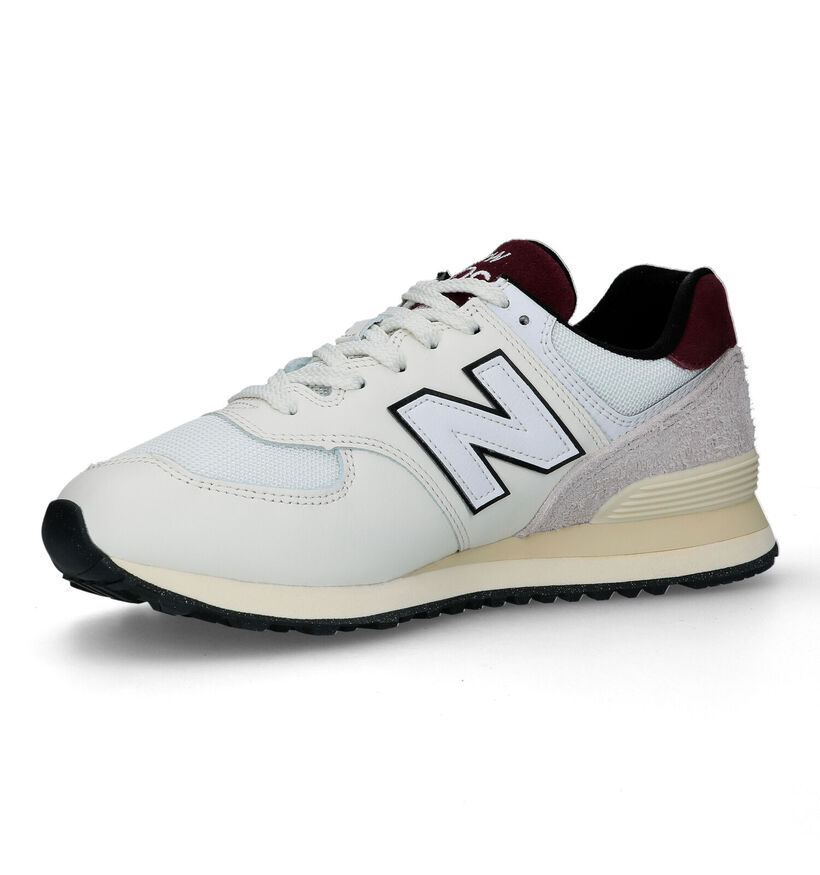 New Balance U 574 Witte Sneakers voor heren (319189) - geschikt voor steunzolen