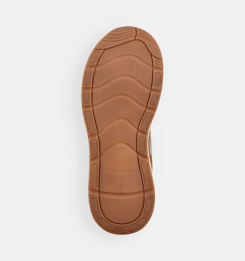 Tamaris Cognac/Lichtblauw Lage Sneakers voor heren (368814) - geschikt voor steunzolen