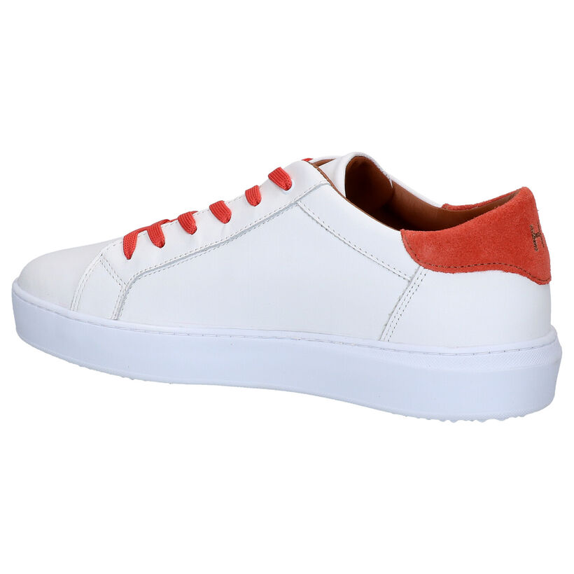 Hampton Bays Maras Witte Veterschoenen in leer (266414)