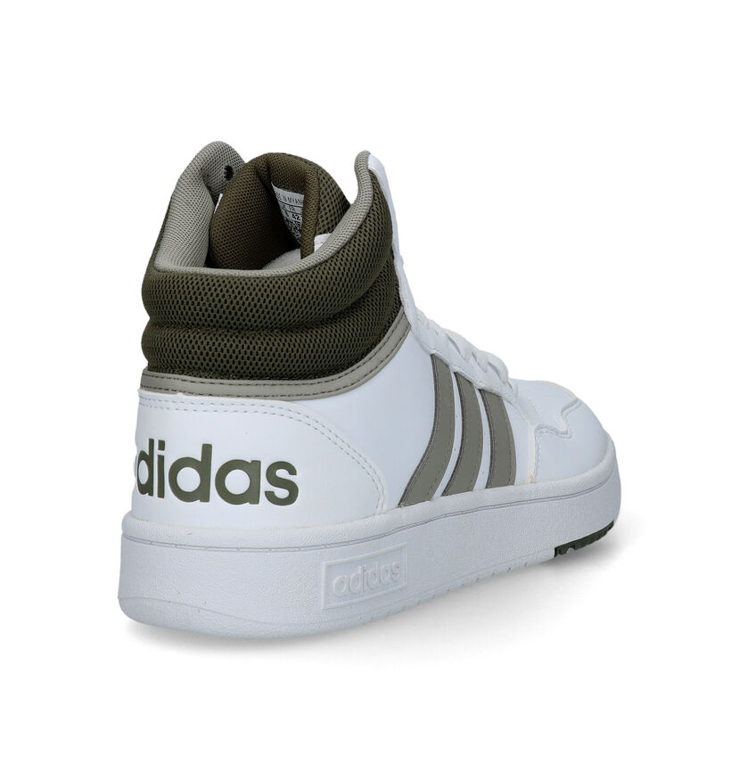 adidas Hoops 3.0 Mid Baskets en Blanc pour hommes (324958)