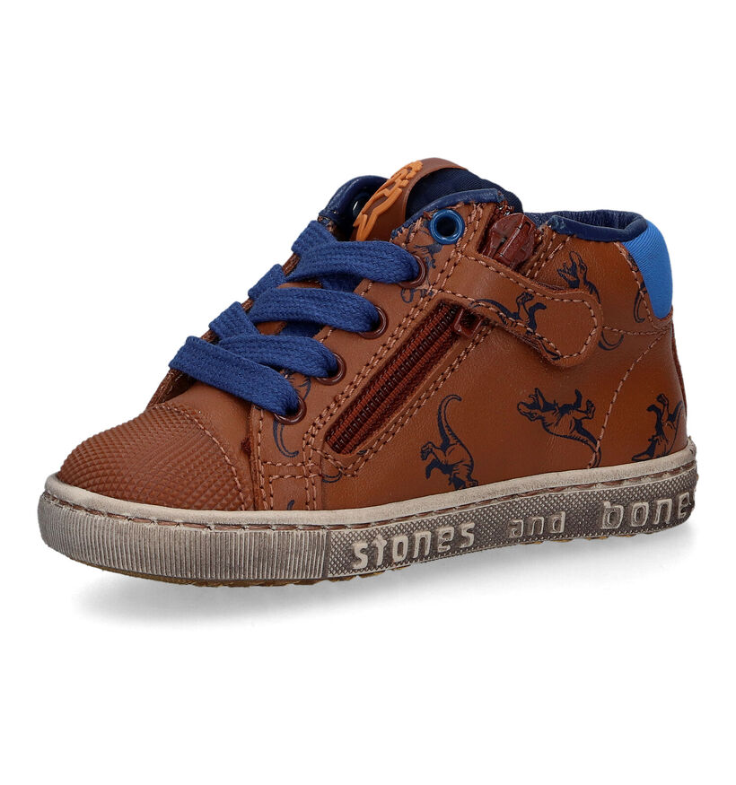 STONES and BONES Misc Cognac Hoge Schoenen voor jongens (313829) - geschikt voor steunzolen