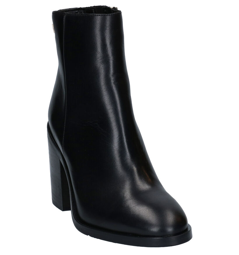 Tommy Hilfiger Bottillons en Noir en cuir (280003)