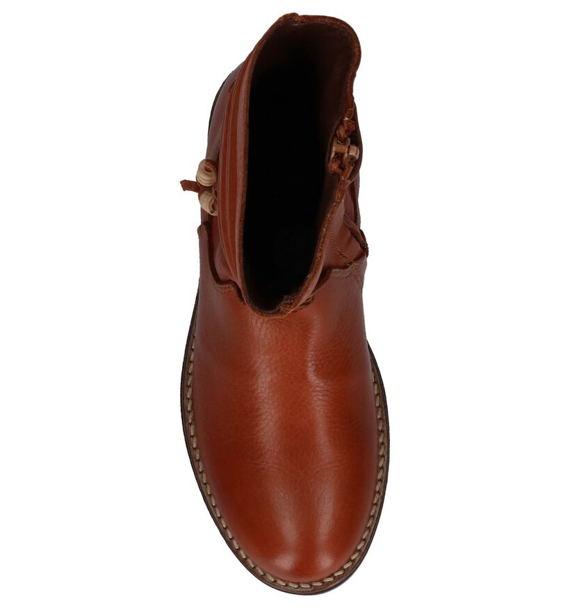 Nörvik Bottes basses en Cognac en cuir (226417)