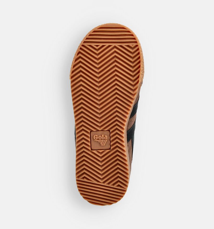Gola Harrier Strap Chaussures à scratch en Marron pour filles, garçons (360989)