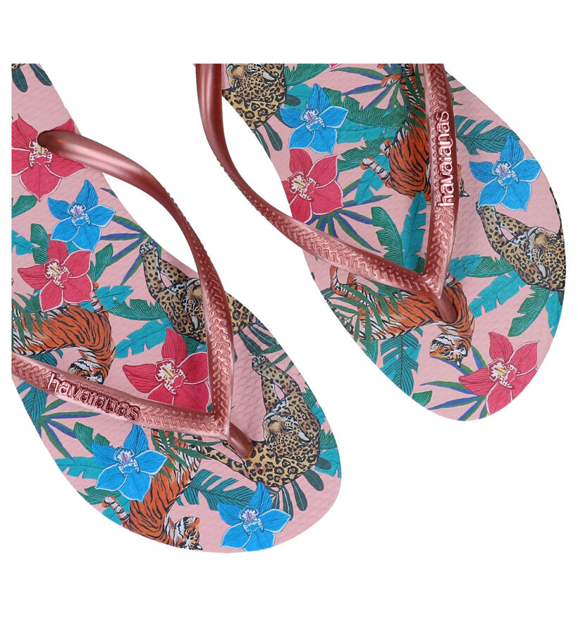 Havaianas Slim Tongs en Rose en synthétique (289782)