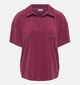 JDY Terry Collar Bordeaux Polo T-shirt voor dames (374846)