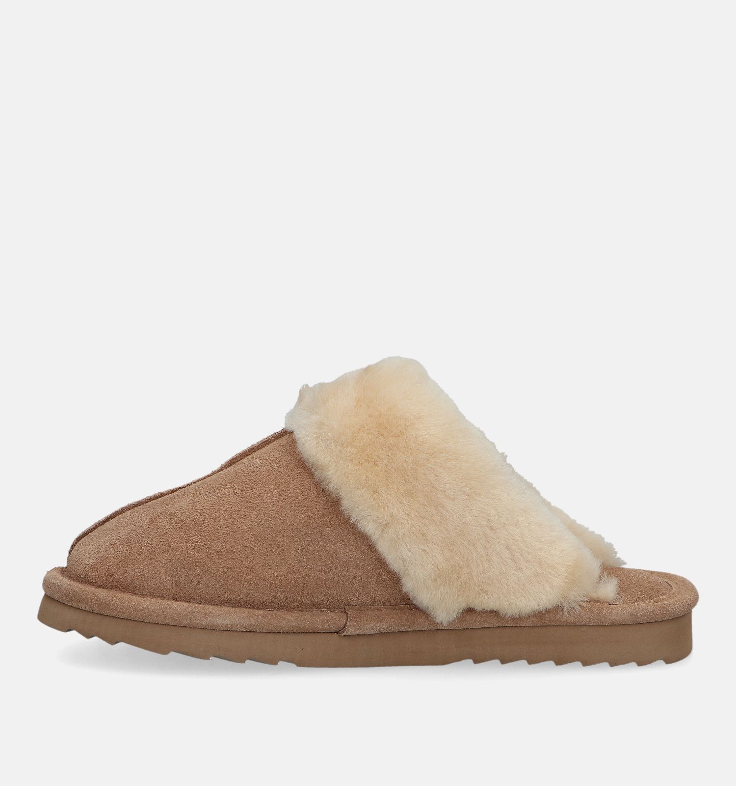 Warmbat Lismore Bruine Wollen Pantoffels Dames Pantoffels Online op TORFS.BE