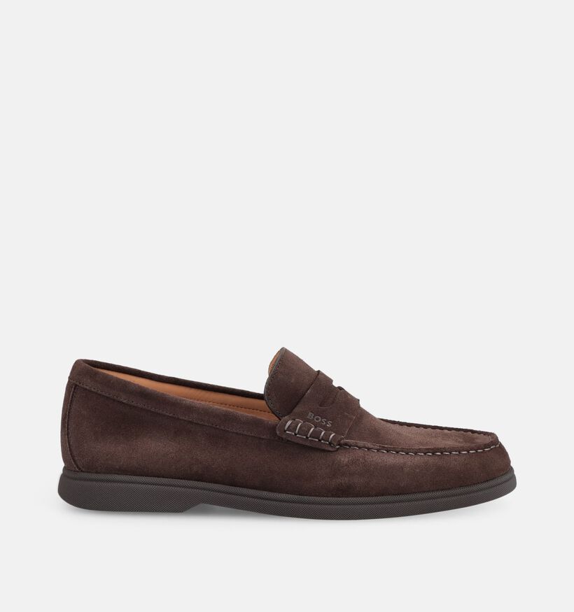 BOSS Sienne Donkerbruine Loafers voor heren (375724)