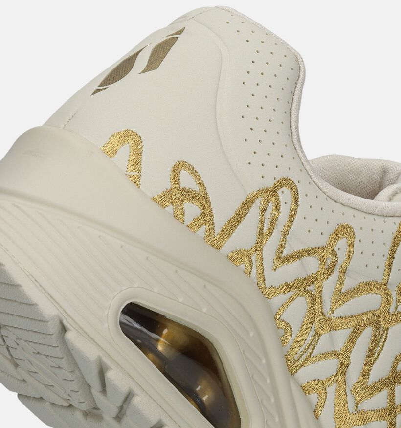 Skechers Uno Golden Heart Baskets en Beige pour femmes (345156)