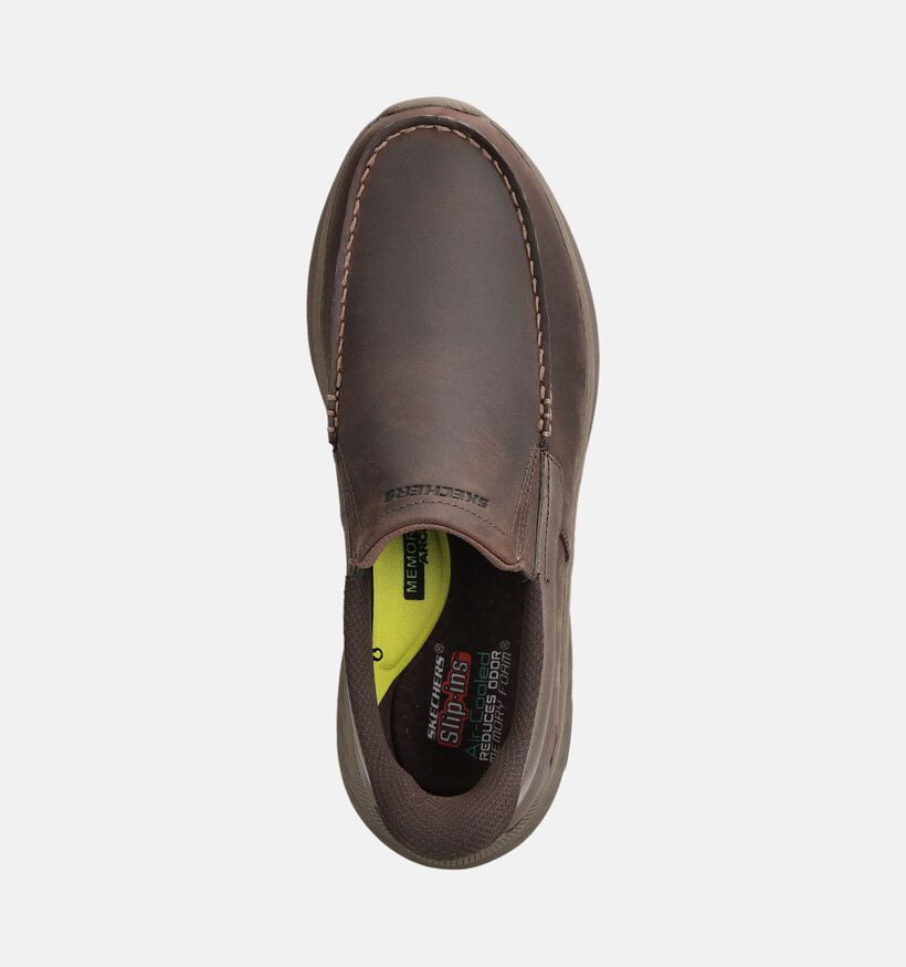 Skechers Slip-ins Pollard - Osgood Chaussures à enfiler en Marron pour hommes (362179)