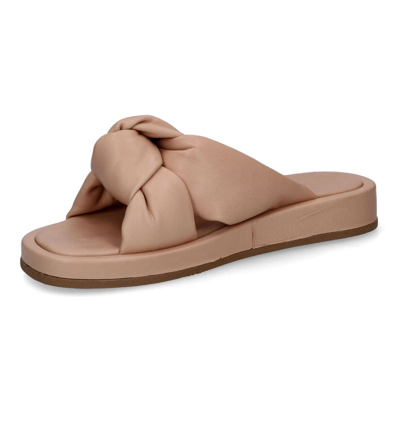 Inuovo Nu-pieds plates en Beige foncé pour femmes (309460)