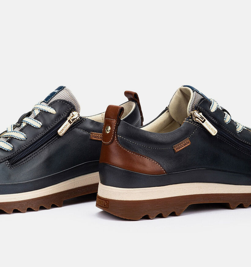 Pikolinos Vigo Chaussures &agrave; lacets en Bleu fonc&eacute; pour femmes (379229) - pour semelles orthop&eacute;diques