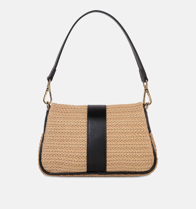 Laurent David Céline Beige Raffia Schoudertas voor dames (366137)