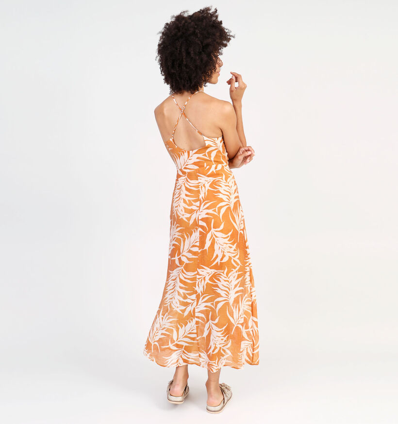 Vila Lyria Robe longue en Orange pour femmes (342101)