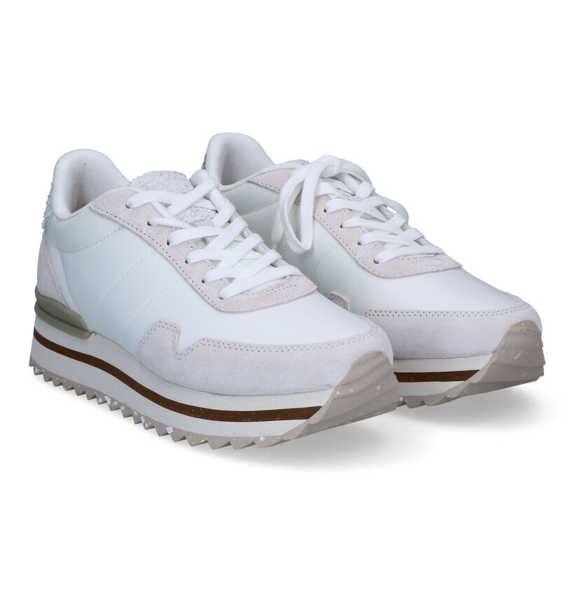 Woden Nora 3 Witte Sneakers voor dames (306958) - geschikt voor steunzolen