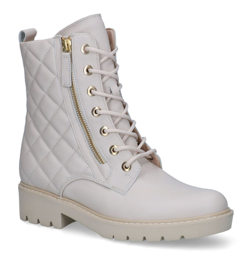 Gabor OptiFit Ecru Veterboots in leer (315280)