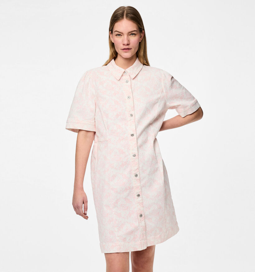 Pieces Salume Robe chemise en Beige pour femmes (352467)