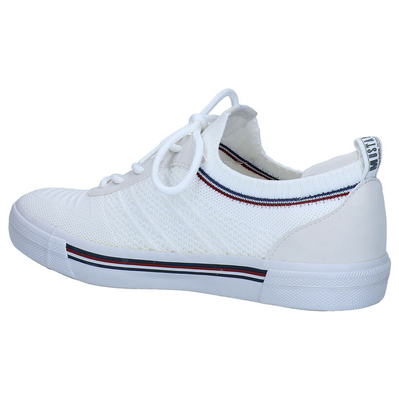 Mustang Baskets slip-on en Blanc en textile (286153)