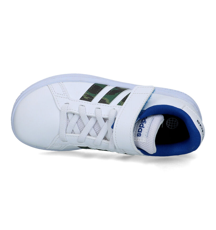 adidas Grand Court 2.0 EL Witte Sneakers voor jongens, meisjes (324107)