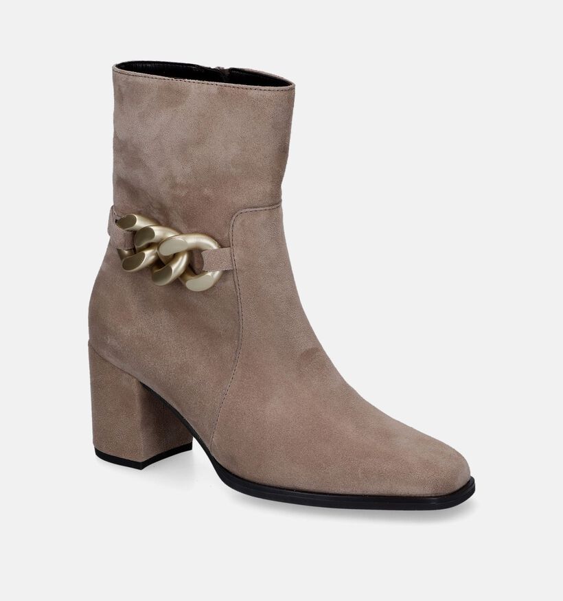 Gabor Bottines à talons en Beige foncé pour femmes (315235)