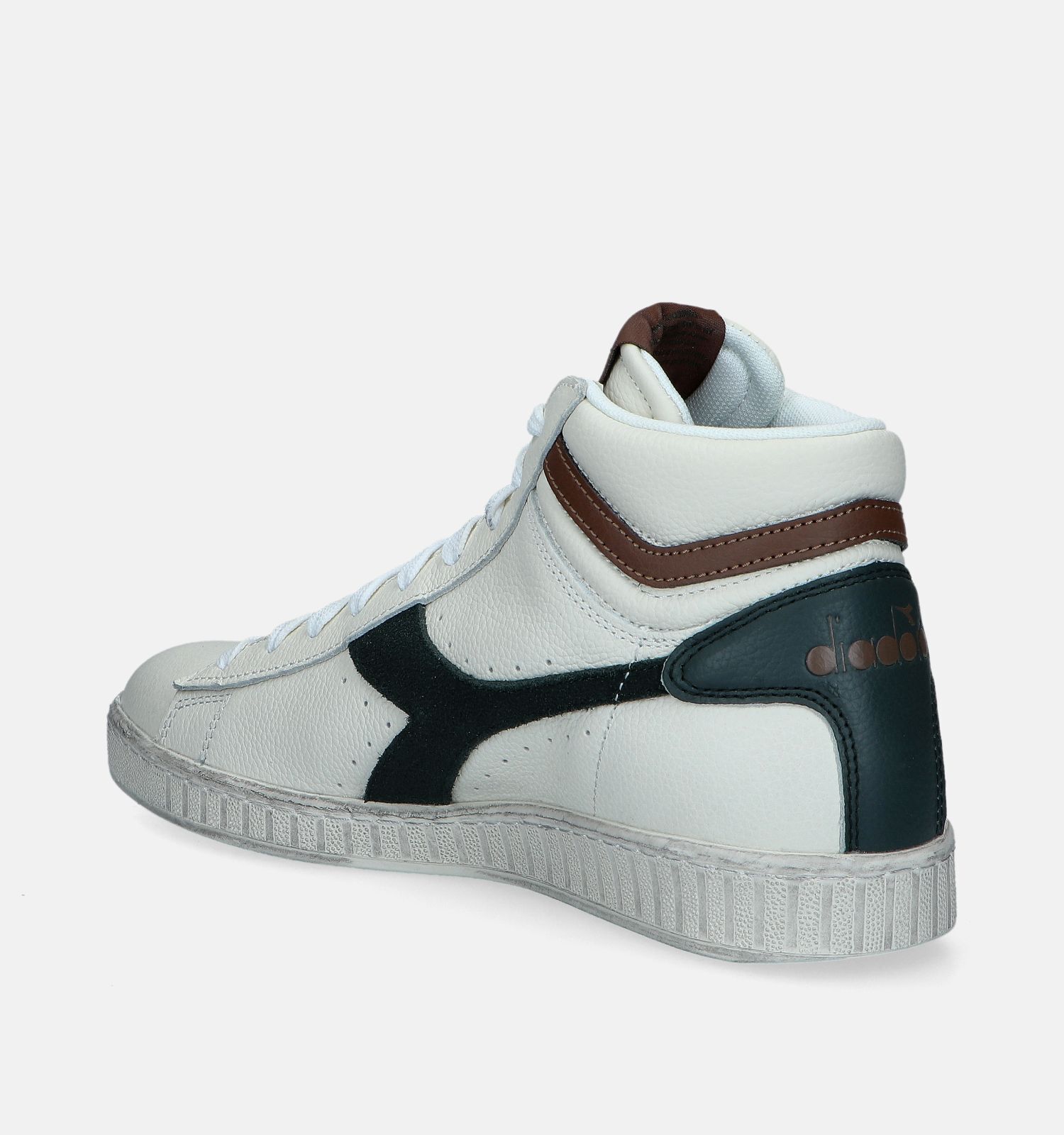 Diadora Game L High Waxed Suede Pop Baskets en Blanc Hommes Baskets en ligne sur TORFS.BE