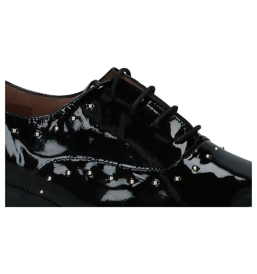 Wonders Chaussures à lacets en Noir en cuir (232038)