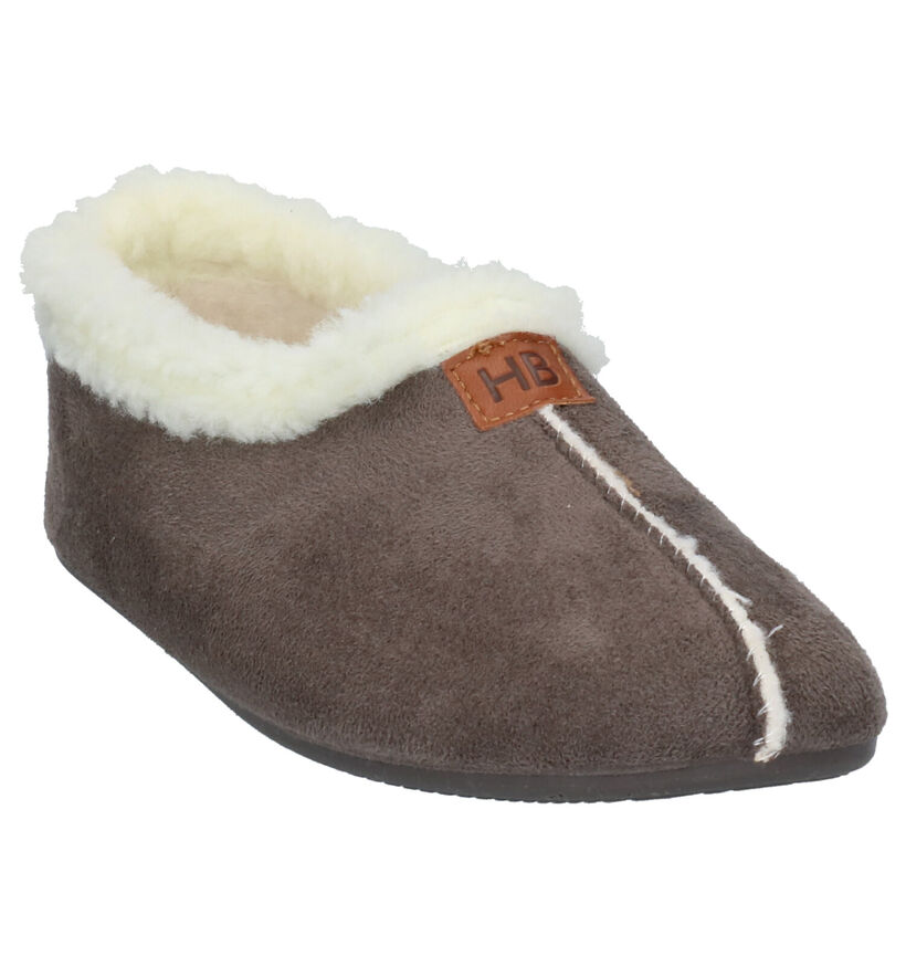 Hampton Bays Grijze Pantoffels in stof (299865)