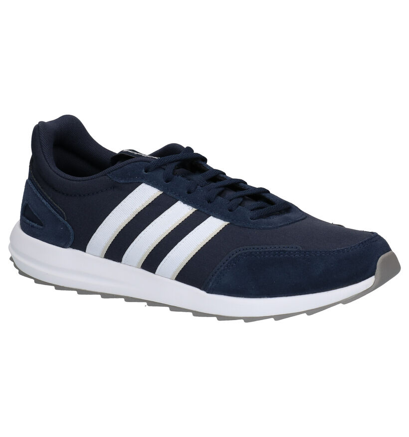 adidas Retrorunner Baskets en Bleu en textile (276429)