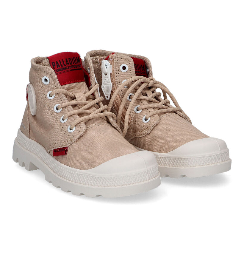 Palladium Pampa Supply K Kaki Hoge Sneakers in stof (302710)