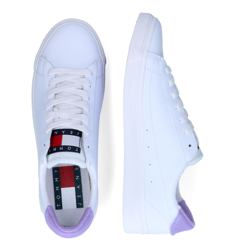 Tommy Hilfiger Wmn Leather Low Baskets en Blanc en cuir (300625)