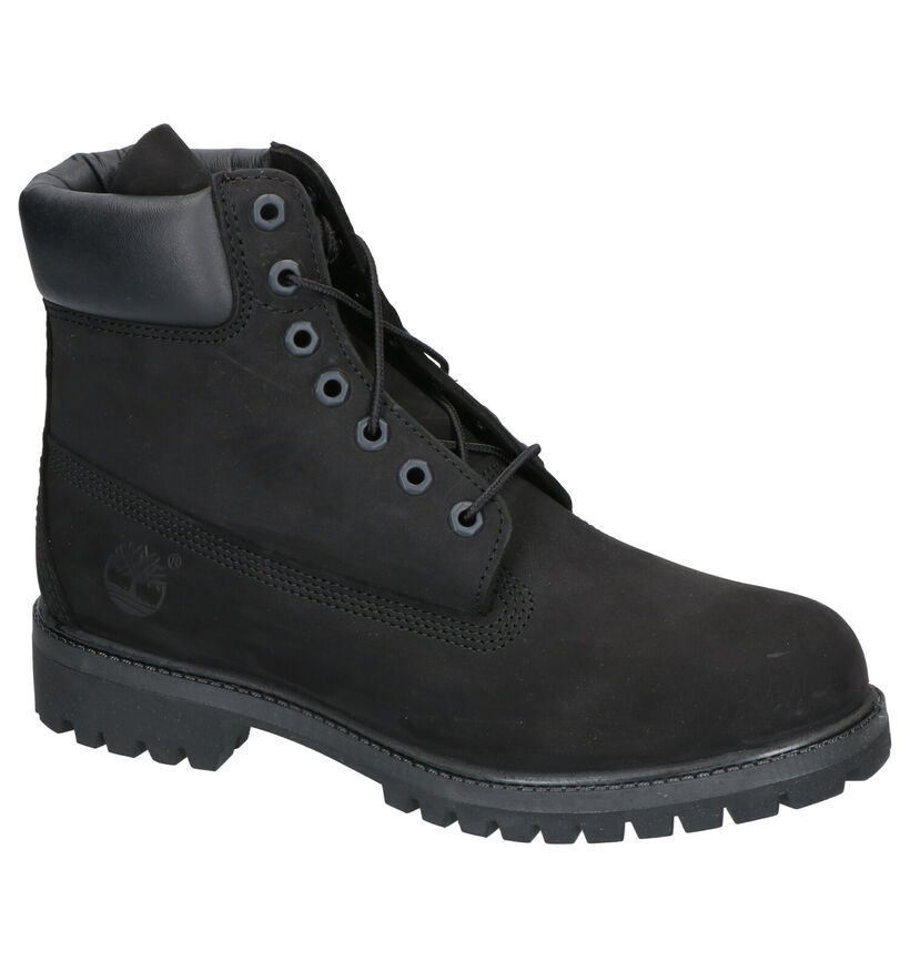 6 Inch Premium Bottines en Noir en nubuck (255315)