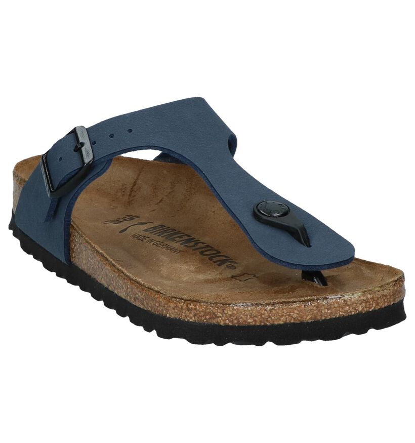 Birkenstock Gizeh Zwarte Teenslippers voor jongens (338075)