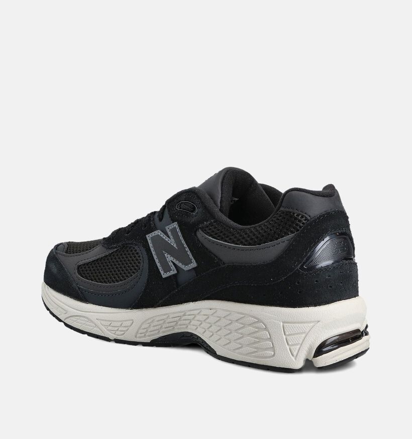 New Balance GC 2002 Baskets en Noir pour gar&ccedil;ons, filles (377306) - pour semelles orthop&eacute;diques