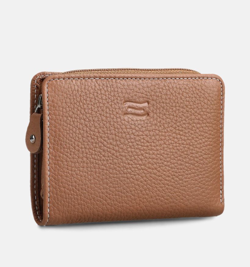 Crinkles Bruine Ritsportemonnee voor dames (373844)