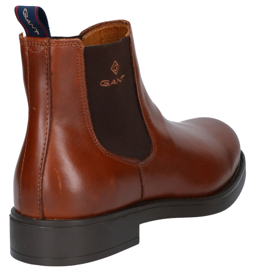 Gant Oscar Bottines en Cognac en textile (261319)
