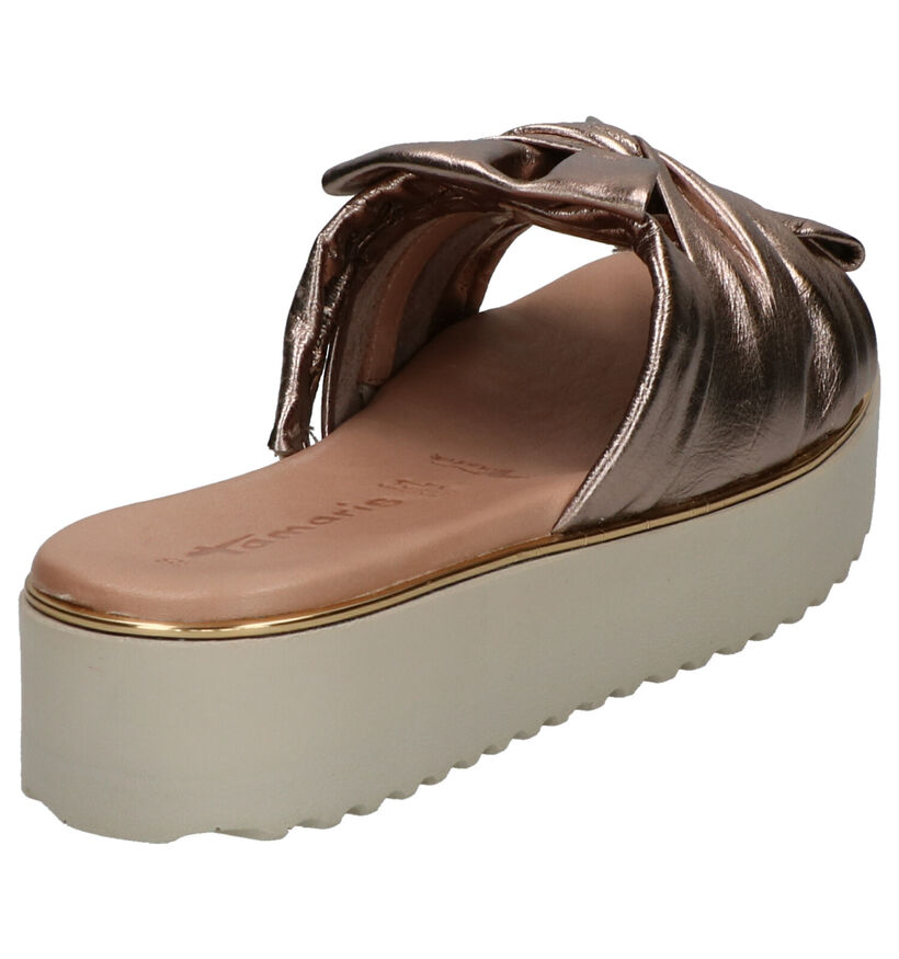 Tamaris TOUCH it Nu-pieds en Bronze en cuir (243539)