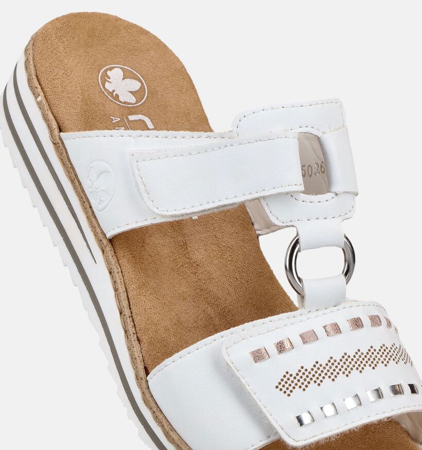 Rieker Nu-pieds en Blanc pour femmes (370383)