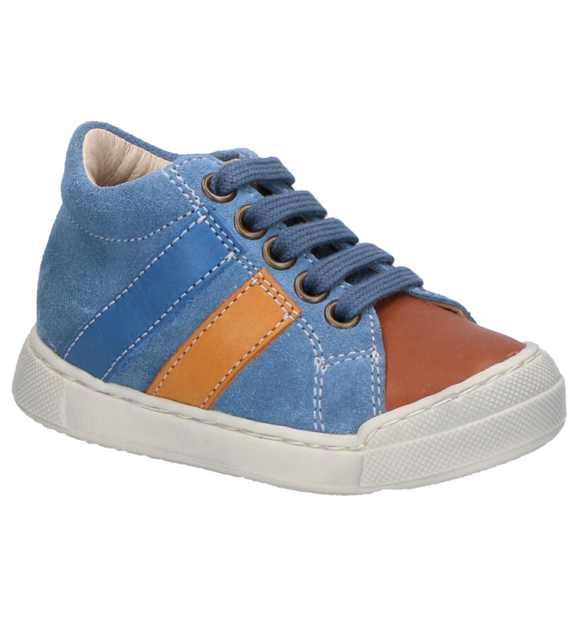 Falcotto Gazer Chaussures Hautes en Bleu en nubuck (275679)