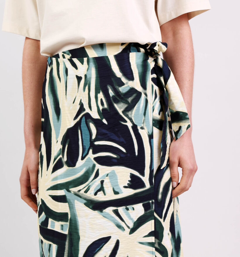 Vila Viryn Zoa Blauwe/Multi Midi-Jurk voor dames (369473)